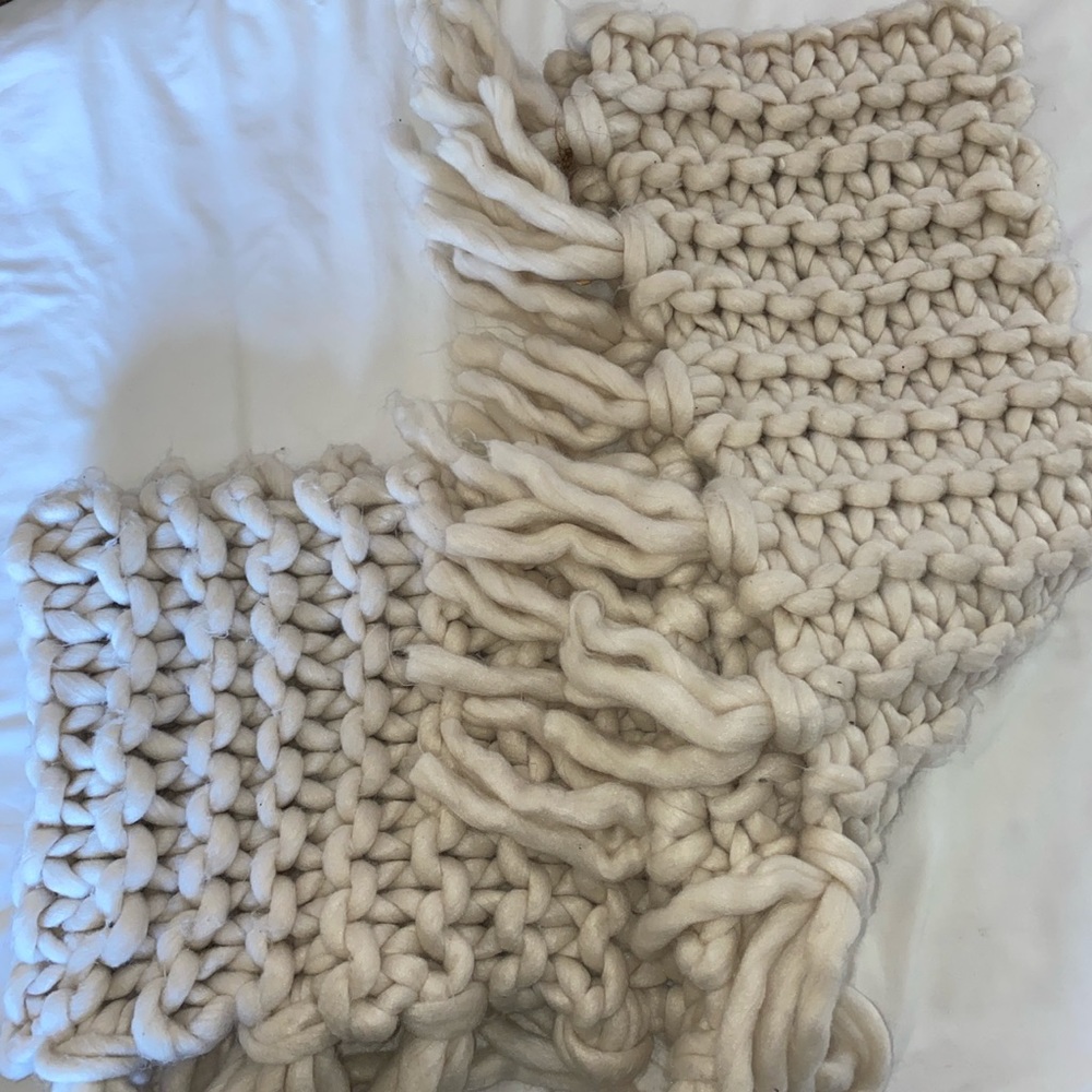 women’s free people cream infinity scarf